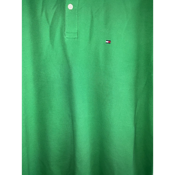 Tommy Hilfiger Men's Wicking Performance Solid Short Sleeve Polo Shirt Green - Picture 4 of 9